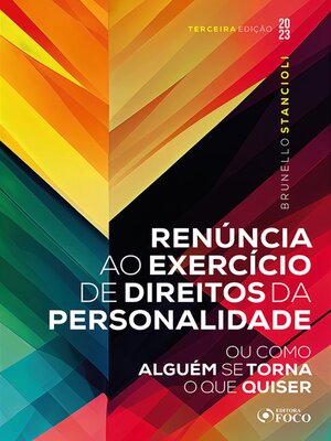 cover image of Renúncia ao exercício de direitos da personalidade